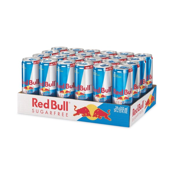 Red Bull Sugar-Free Energy Drink, 12 oz Can, 24PK - RBDRB4817