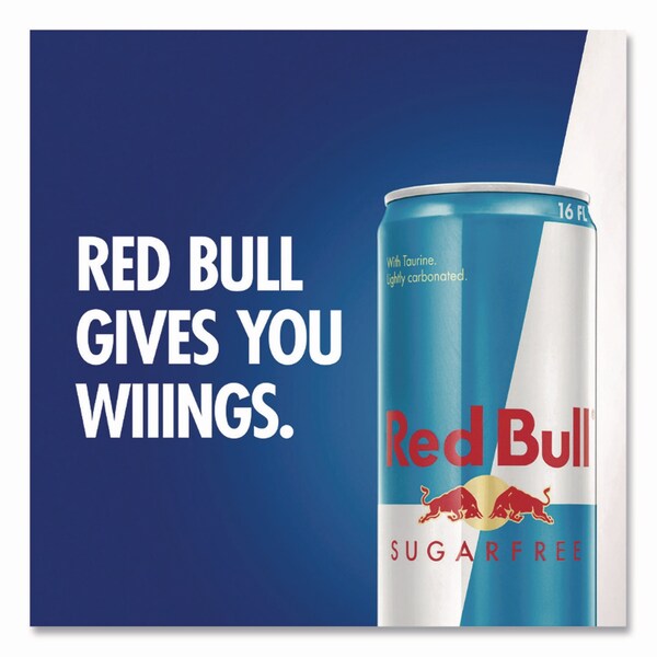 Red Bull Sugar-Free Energy Drink, 12 oz Can, 24PK - RBDRB4817