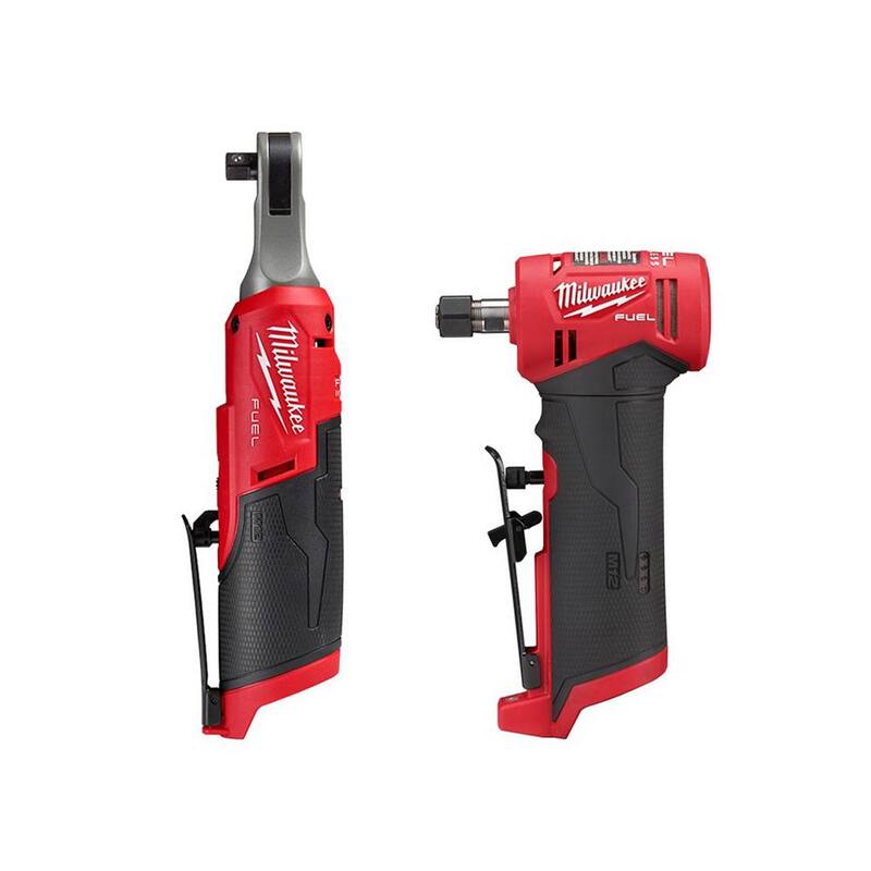 Milwaukee M12 FUEL 12V Lithium-Ion Brushless Cordless High Speed 3/8 in. Ratchet w/ Brushless 1/4 in. Right Angle Die Grinder - 2567-20-2485-20

Llave de trinquete inalámbrica sin escobillas de alta velocidad de 3/8 pulg. con batería de iones de litio de 12V Milwaukee M12 FUEL y esmeriladora de troquel de ángulo recto sin escobillas de 1/4 pulg. - 2567-20-2485-20