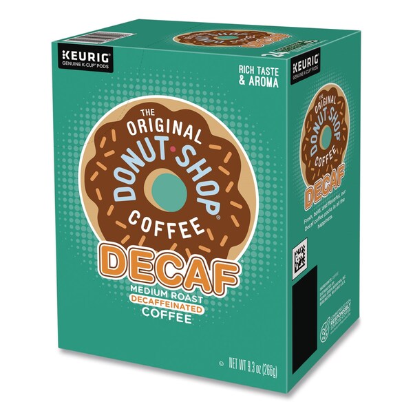 The Original Donut Shop Decaf Coffee K-Cups, 0.39 oz, 22PK - 5000341140