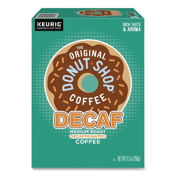 The Original Donut Shop Decaf Coffee K-Cups, 0.39 oz, 22PK - 5000341140