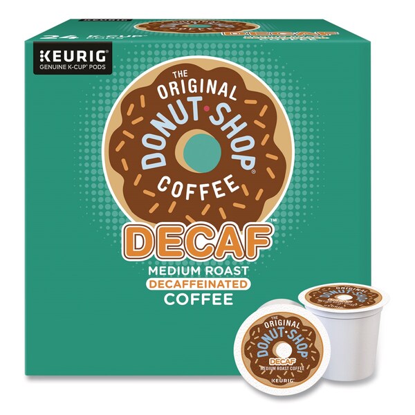 The Original Donut Shop Decaf Coffee K-Cups, 0.39 oz, 22PK - 5000341140