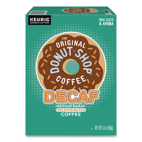 The Original Donut Shop Decaf Coffee K-Cups, 0.39 oz, 22PK - 5000341140
