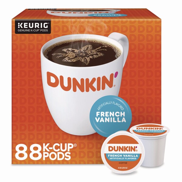 Green Mountain Coffee French Vanilla Coffee K-Cup Pods, 0.37 oz, 88PK - 400847