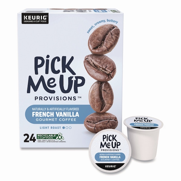 Pick Me Up Provisions French Vanilla Coffee K-Cups, 24PK - 5000382574