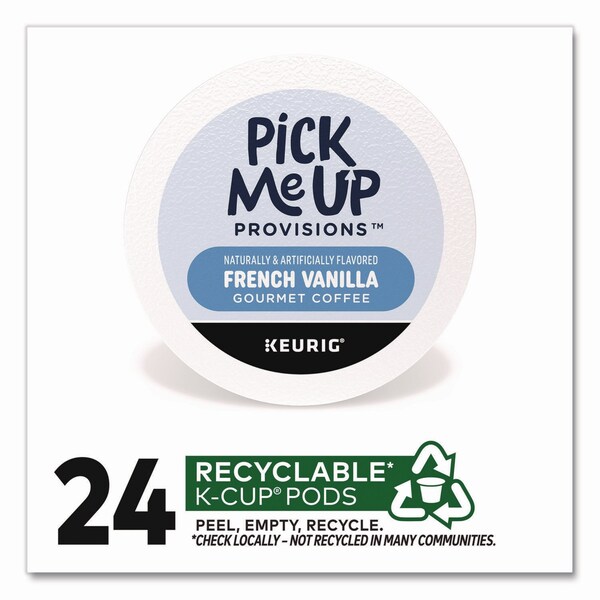 Pick Me Up Provisions French Vanilla Coffee K-Cups, 24PK - 5000382574