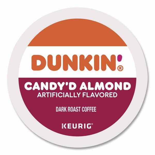 Dunkin Candy'd Almond Coffee K-Cups, 0.35 oz, 22PK - 5000375651