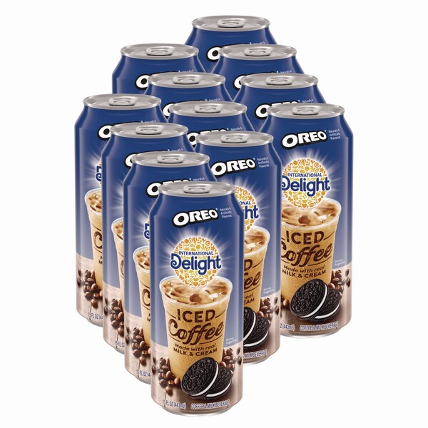 International Delight Iced Coffee, Oreo, 15 oz Can, 12PK - WWI07501