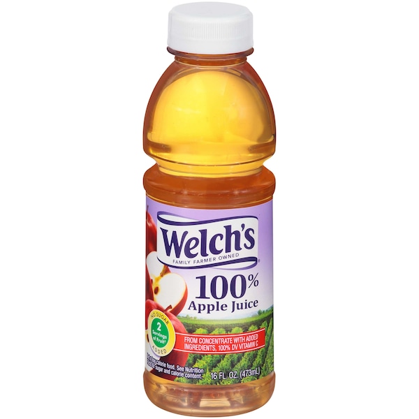 Welchs Welch's 100% Apple PET Bottle Juice 16 fl. oz. Bottle, PK12 - WPD30193