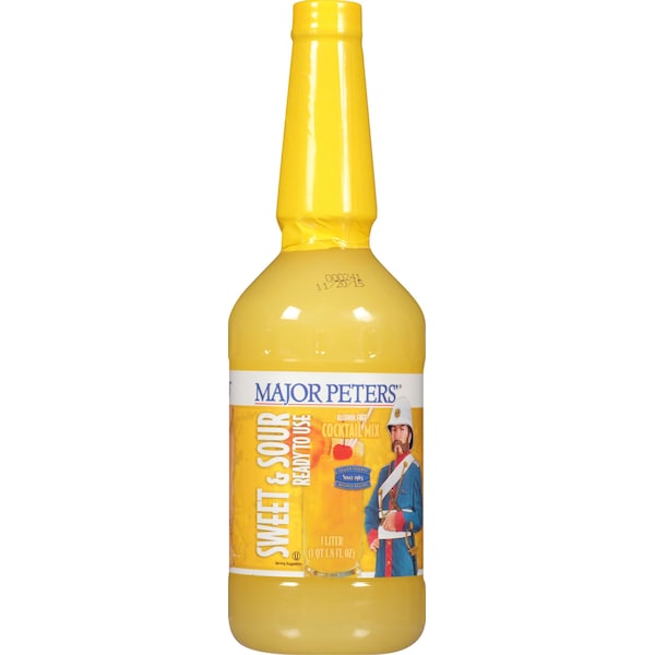 Major Peters Major Peters' Ready To Use Plastic Sweet N Sour Mix 33.8 oz., PK12 - FGBVMJP03