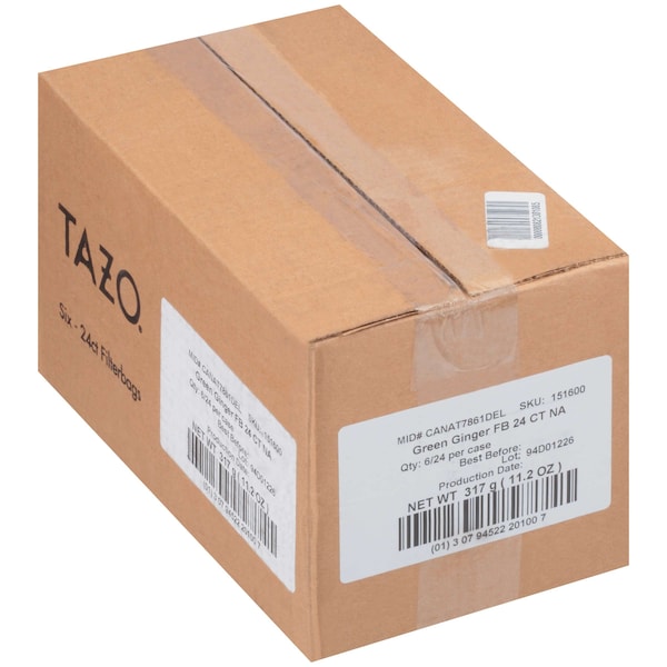 Tazo Tazo Green Ginger Tea Bag, PK144 - 00794522201006
