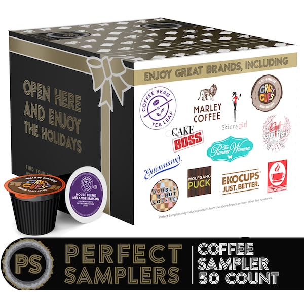 Perfect Sampler Perfect Samplers Premium Coffee Variety Pack -50 Ct - WM-PS-PREM-COFFEE-50