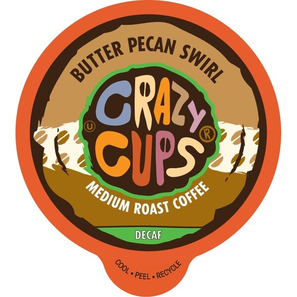 Crazy Cups Crazy Cups Flavored DDECAF Butter Pecan Swirl, 22 Ct - WM-CC-D-BUTTERPECAN-22