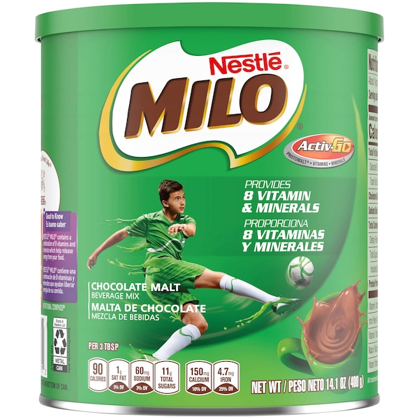 Nestle Nestle Milo Chocolate Nutritional Drink Mix 14.1 oz., PK12 - 00028000892302U