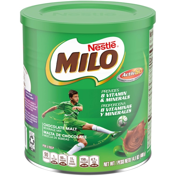 Nestle Nestle Milo Chocolate Nutritional Drink Mix 14.1 oz., PK12 - 00028000892302U