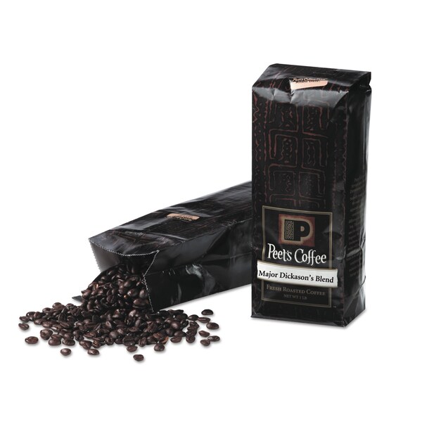 Peets Coffee & Tea Bulk Coffee, Major Dickasons Whole, Major Dickason's Blend, Bag, Coffee, 1 lb - 500705