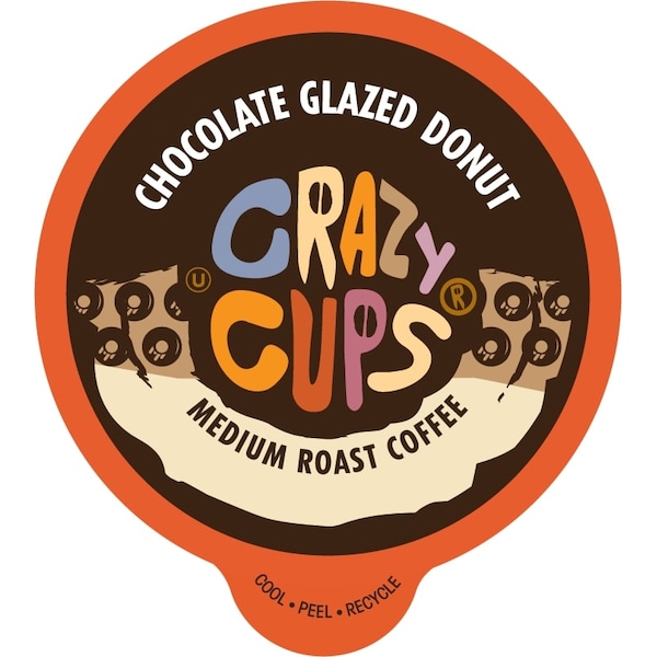 Crazy Cups Crazy Cups Flavored Coffee Chocolate Glazed Donut, 22 Ct - WM-CC-CHOCGLAZED-22