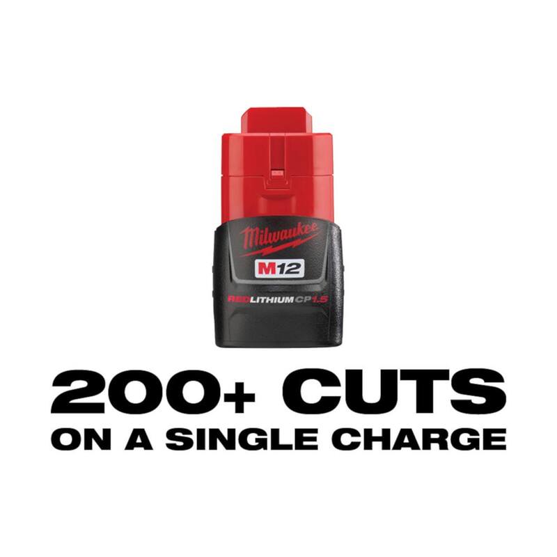 Milwaukee M12 12-Volt Lithium-Ion 3/8 in. Ratchet (solo herramienta) y M12 Cortador de tubos de cobre (solo herramienta) con kit de inicio M12 - 2457-20-2471-20-48-59-2420