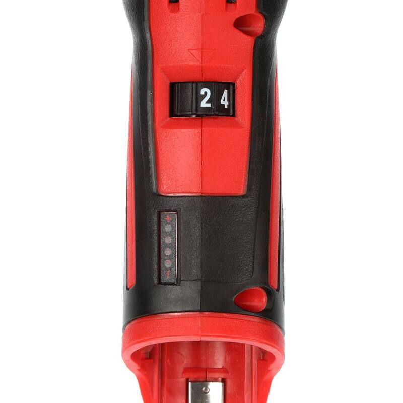 Juego de Llave de Trinquete Inalámbrica de Iones de Litio de 12 Voltios Milwaukee M12 de 3/8 pulg. con Taladro Angular Derecho M12 de 3/8 pulg. y Paquete de Batería XC de 6.0 Ah - 2457-20-2415-20-48-11-2460