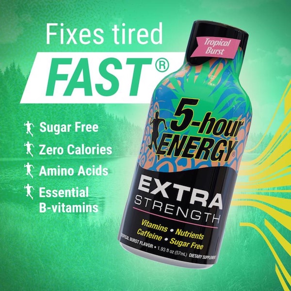 5 Hour Energy 5-hour Energy Tropical Sugar Free Tropical Energy Shot 1.93 oz - 785120