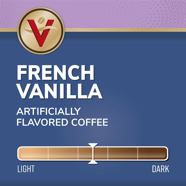 Victor Allen Victor Allen's Coffee French Vanilla Flavored, Medium Roast, 42 count, Single Serve Coffee Pods for Keurig K-Cup Brewers - FG016595RV