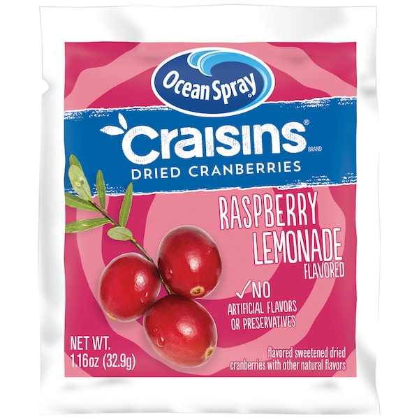 Ocean Spray Raspberry Lemonade Cranberry Craisins, PK200 - 20621