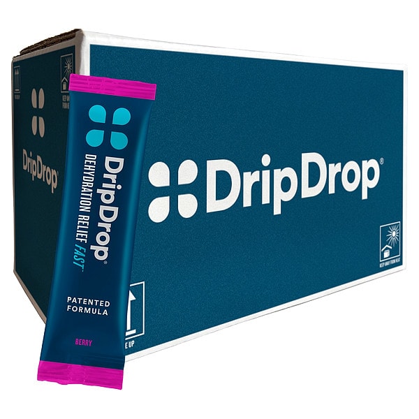 Dripdrop Electrolyte Powder, 16oz, Berry, Pk 100 - 61407