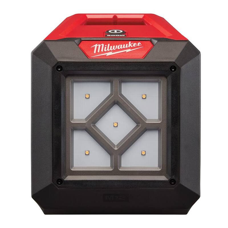 Milwaukee M12 12-Volt Lithium-Ion Inalámbrico Ratchet de 3/8 pulg. y Combo de Luz de Inundación LED (Kit de 2 herramientas) - 2457-20-2364-20-48-59-2420-48-11-2420