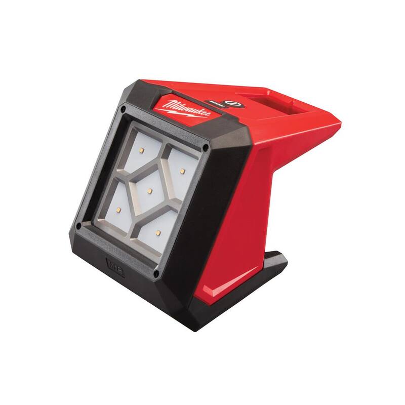 Milwaukee M12 12-Volt Lithium-Ion Inalámbrico Ratchet de 3/8 pulg. y Combo de Luz de Inundación LED (Kit de 2 herramientas) - 2457-20-2364-20-48-59-2420-48-11-2420