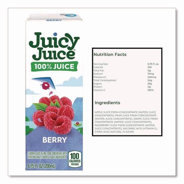 Juicy Juice Juice Box Variety Pack, Assorted Flavors, 6.75 oz Box, 32PK - ZUD48675