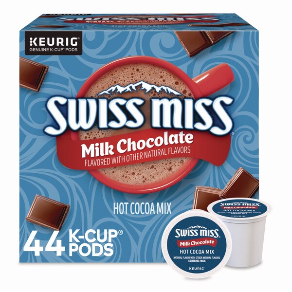 Swiss Miss Milk Chocolate Hot Cocoa K-Cups, 0.65 oz, 44PK - 5000345148