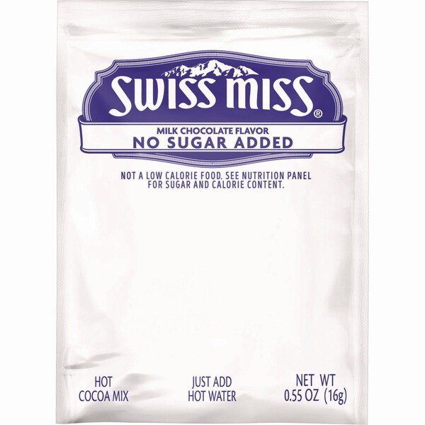 Swiss Miss Hot Cocoa Mix, No Sugar Added, 24PK - HUN55584