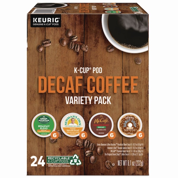 Green Mountain Coffee Decaf Variety Coffee K-Cups, Assorted Flavors, 0.38 oz K-Cup, 24PK - 5000374162