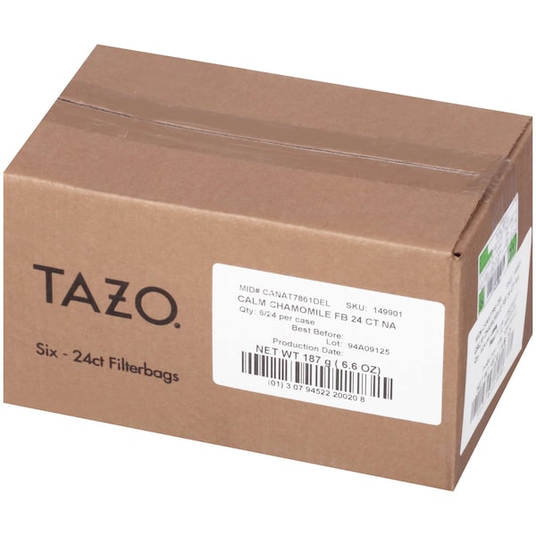 Tazo Tazo Calm Chamomile Tea Bag, PK144 - 00794522200207