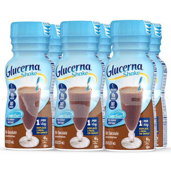 Glucerna Glucerna Shake Creamy Chocolate Delight 8 Fl oz. Bottles, PK24 - 57804