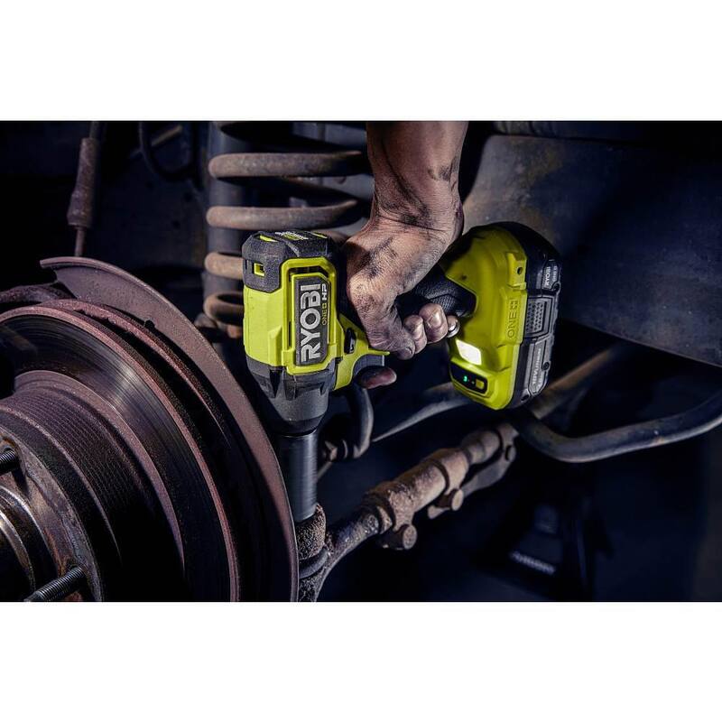 RYOBI ONE+ 18V Juego de Trinquete Inalámbrico Multi Tamaño con Batería de 1.5 Ah y Cargador - PCL280K1SB