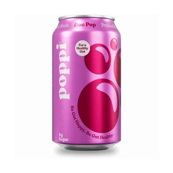 Poppi Soda, Prebiotic, Doc Pop Flavor, PE - POI50012