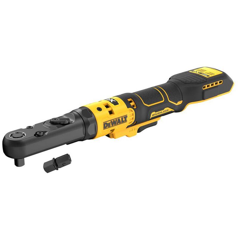 DEWALT Llave de trinquete inalámbrica de 20 voltios de 3/8 a 1/2 pulgadas (Solo herramienta) - DCF510B