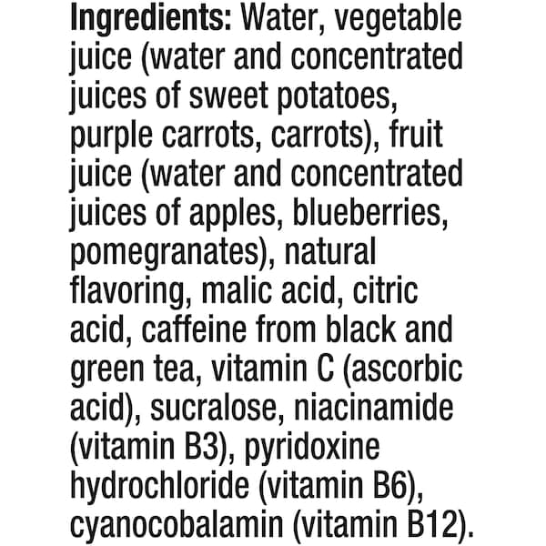 V8 V8 Energy Pomegranate Blueberry 8 oz. Per Bottle, PK24 - 000019624