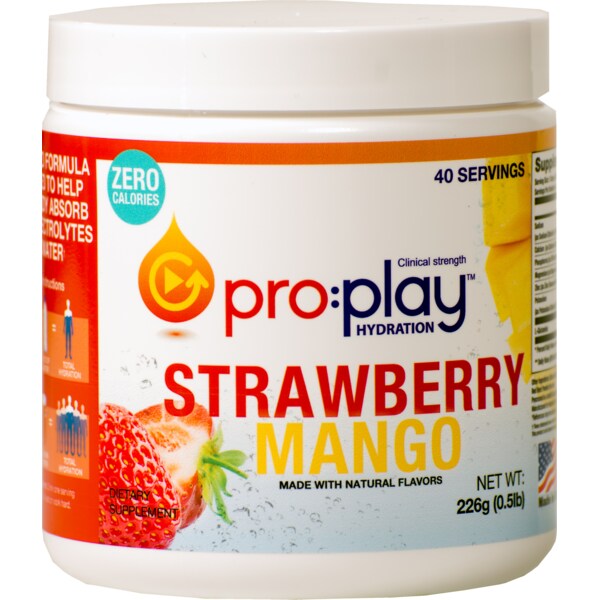Hydration Health Products Pro:play Hydration Powder, Strawberry Mango, 40 Serving Tub - 31135