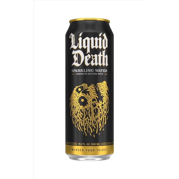 Liquid Death Liquid Death Sparkling Water Sparkling Natural Mineral Water 19.2 oz 1 pk - 322