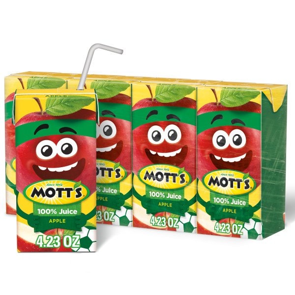 Motts Mott's Mini 100% Apple Juice 4.23 oz. Carton, PK44 - 10002383