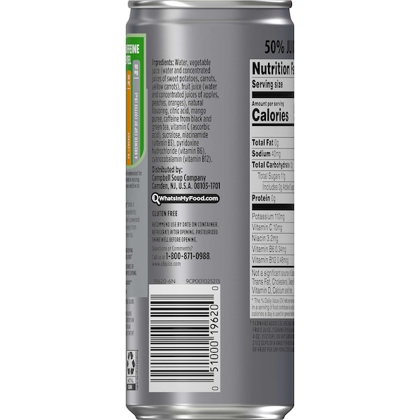 V8 V8 Energy Peach Mango 8 oz. Can, PK24 - 000019620