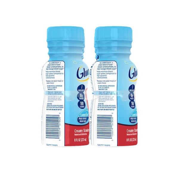 Glucerna Glucerna Shake Strawberries And Cream 8 Fl oz. Bottles, PK24 - 57807