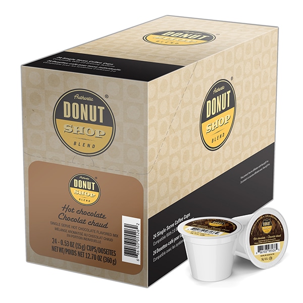 Authentic Donut Shop Blend Hot Chocolate, Single Serve Cup, PK96 PK - SNDO5526