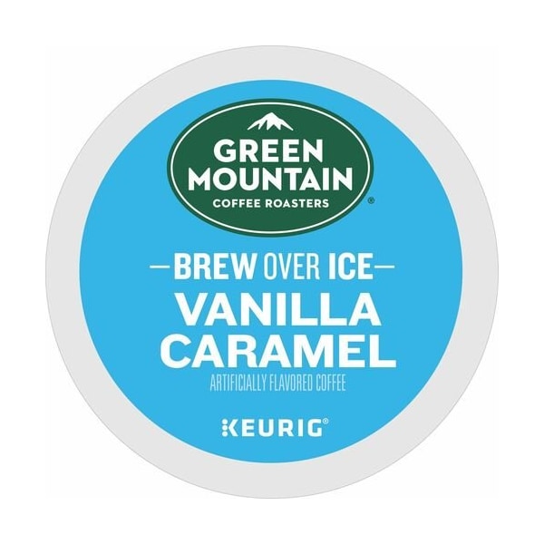 Green Mountain Coffee, Brew Over Ice, Vanilla Caramel, K-Cup, 4PK - GMT9028