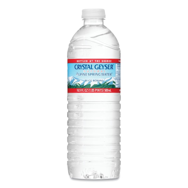 Crystal Geyser Natural Alpine Spring Water, 16.9 oz Bottle, 35PK - 35001 W/DEP