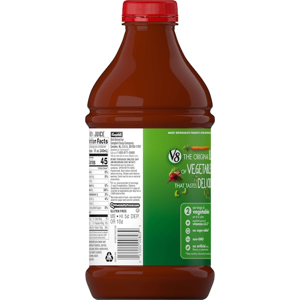 V8 V8 Original Vegetable Juice 64 oz. Bottle, PK6 - 000020808