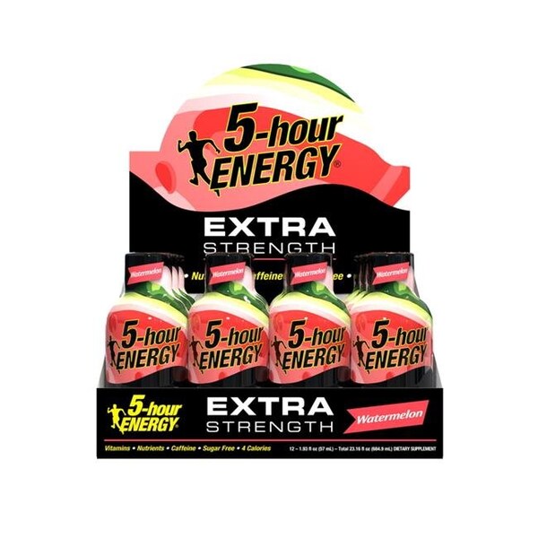 5 Hour Energy 5-Hour Energy 9074185 1.93 oz 5-hour Energy Extra Strength Sugar Free Watermelon Energy Shot - Pack of 12 - 9074185