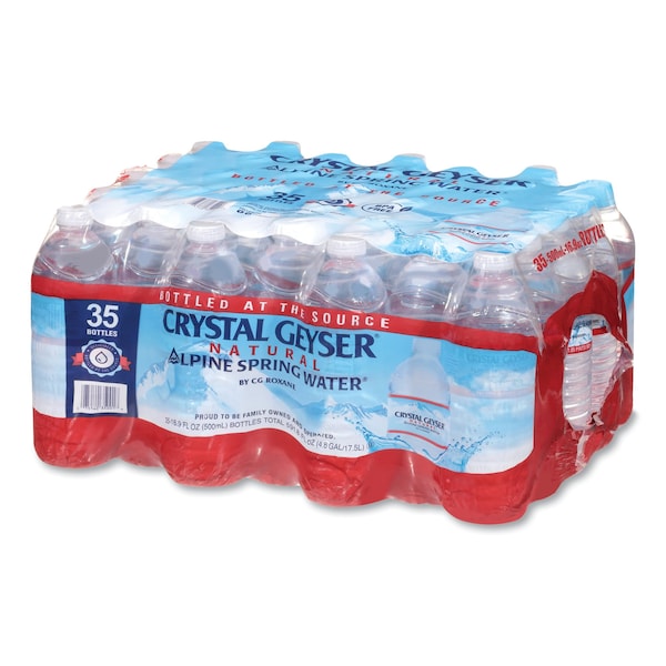 Crystal Geyser Alpine Spring Water, 16.9 oz Bottle, 35PK - 35001